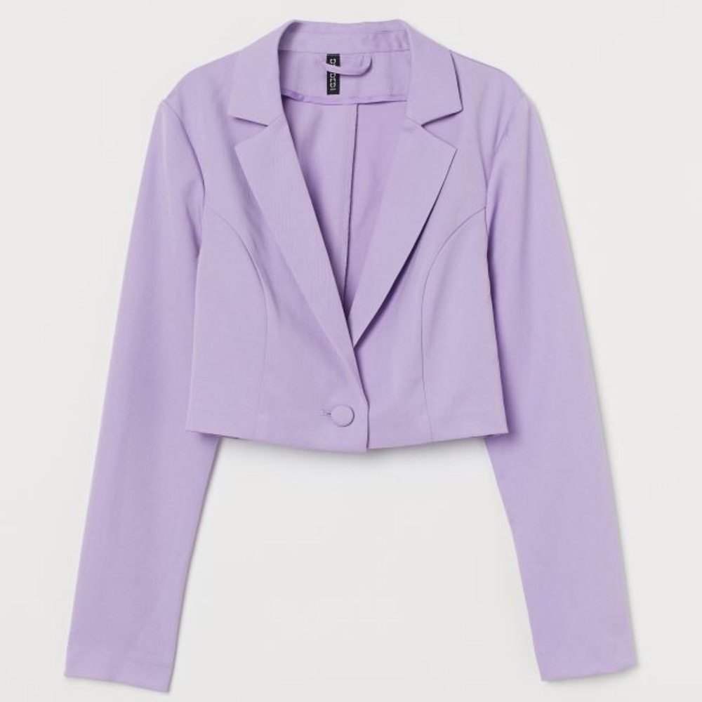 💜💜💜Cropped Lavender Blazer